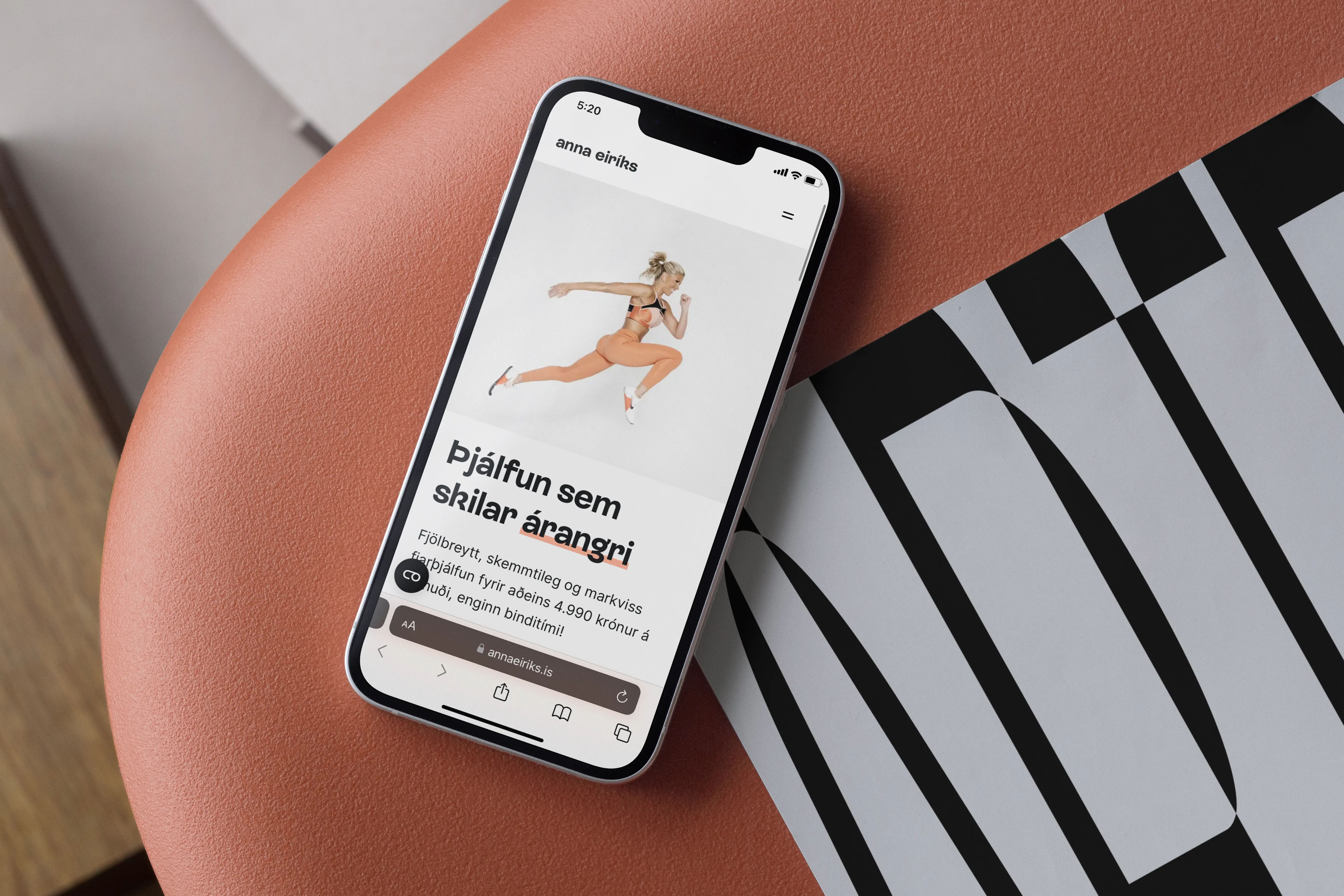 annaeiriks.is — An online coaching subscription platform