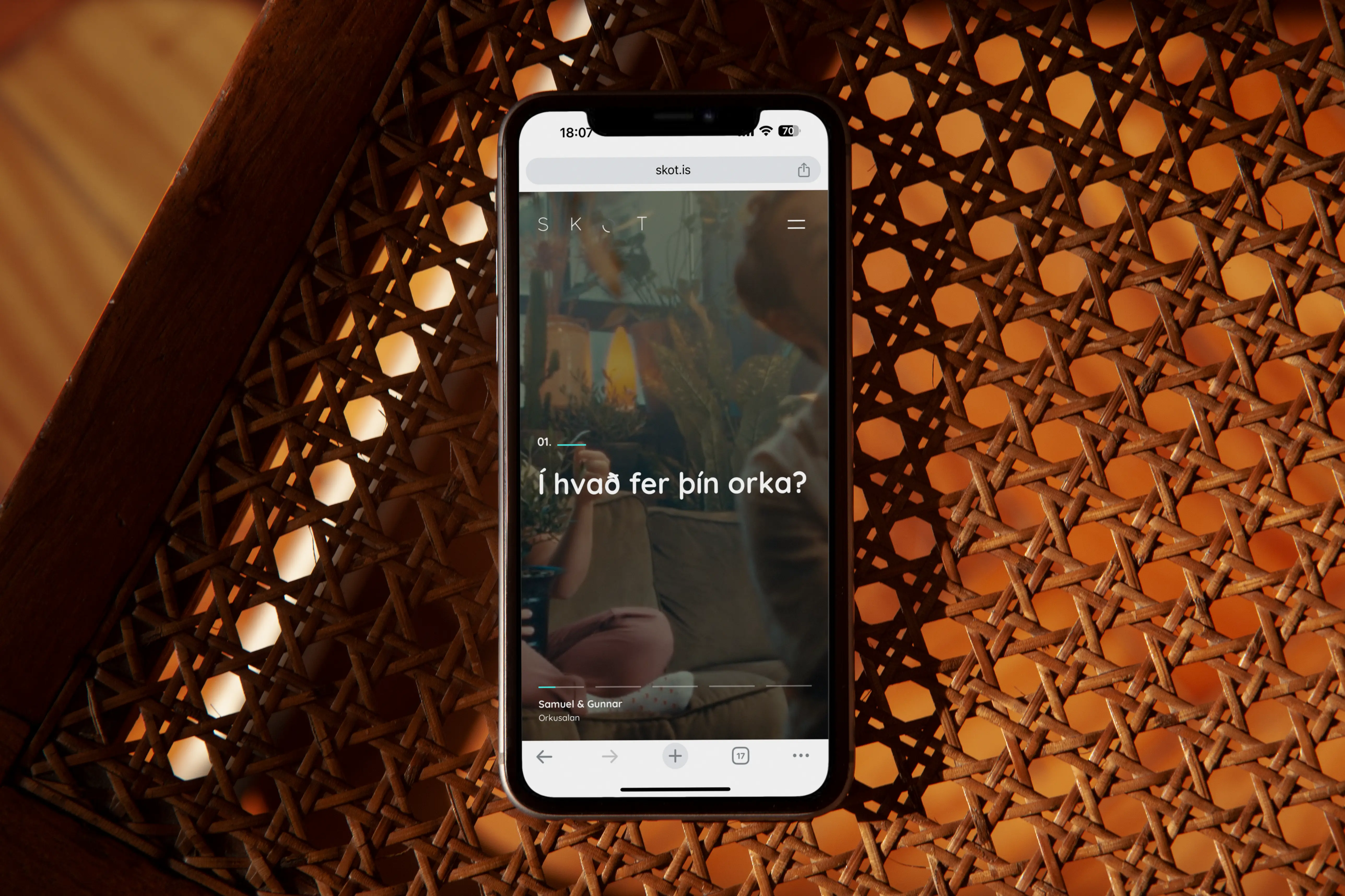 skot.is — A showreel web app for the icelandic cinematography giant
